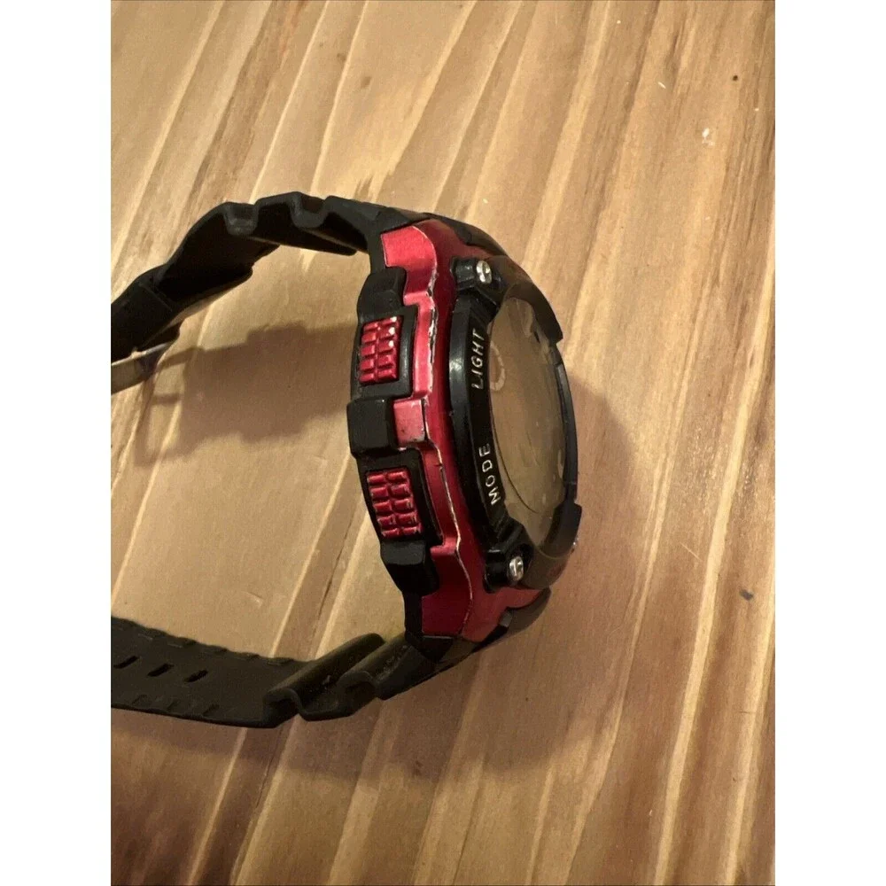 Unbranded Red And Black Modded Sports Watch screen protector on